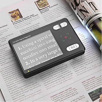 Amazon | 電子ルーペ デジタル 拡大鏡 3.5インチ液晶携帯型LEDライト