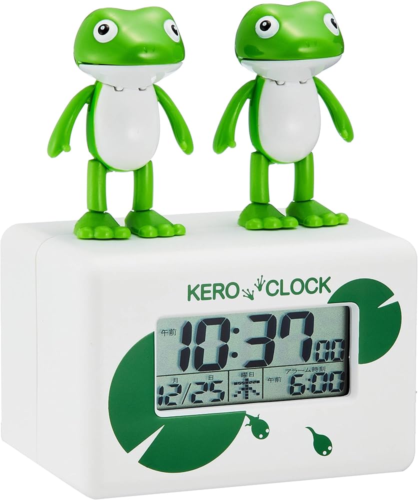 Amazon.co.jp: リズム(RHYTHM) 目覚まし時計 デジタル時計 ケロ