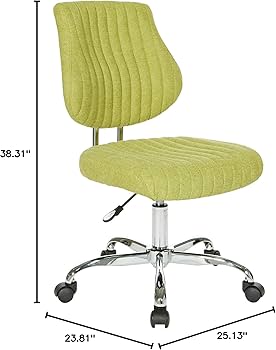 Amazon.com: OSP Home Furnishings Sunnydale Adjustable Plush Office