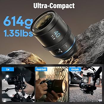 Amazon.com : SIRUI 40mm T1.8 1.33X Anamorphic Lens, S35 Autofocus