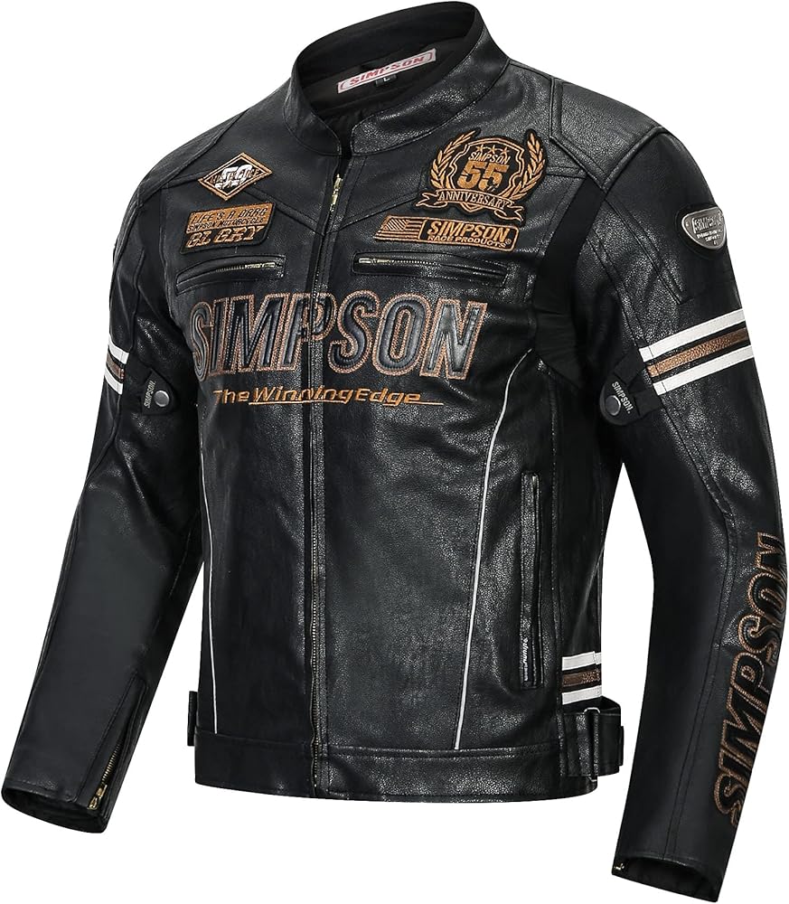 Amazon.co.jp: バイク ジャケット ウインタージャケット メンズ 中綿