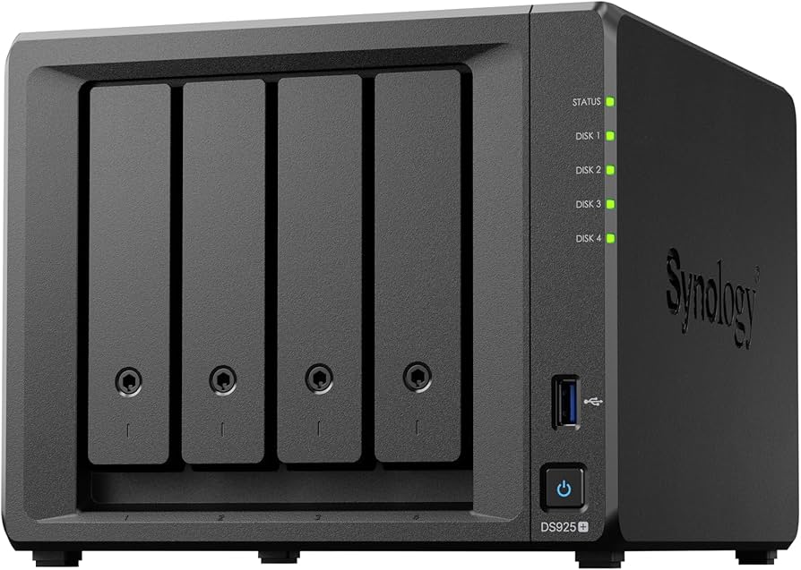 Amazon.com: Synology 4-Bay DiskStation DS925+ (Diskless) : Electronics