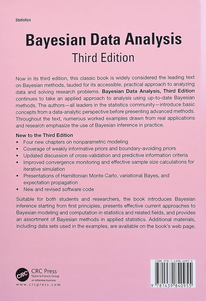 Amazon | Bayesian Data Analysis (Chapman & Hall / CRC Texts in