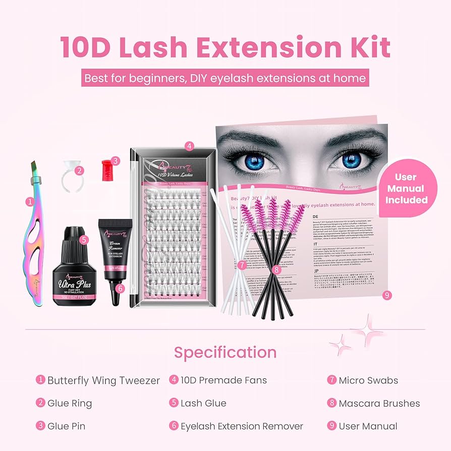 Amazon | Beauty7 マツエク まつげエクステ セット セルフ用 全部入
