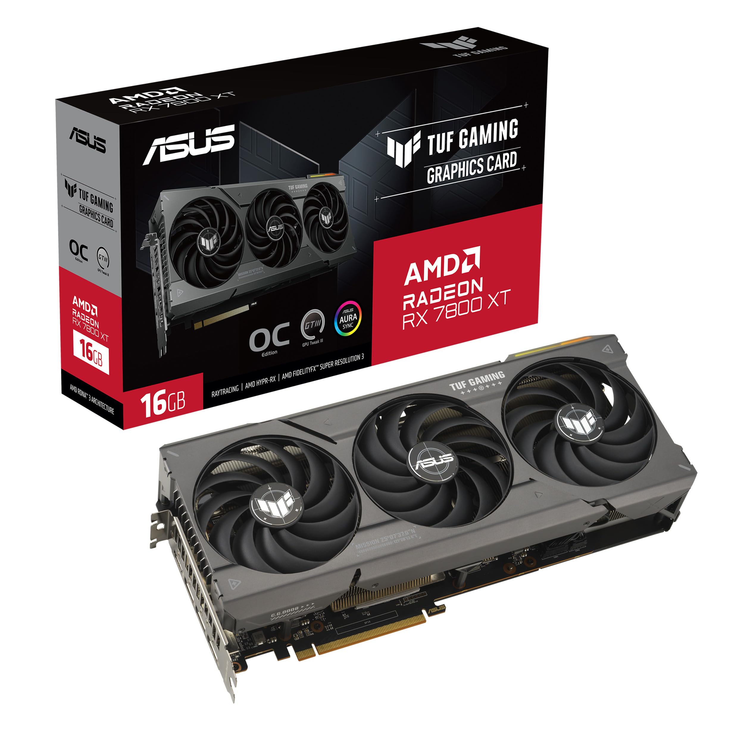 Amazon | ASUS TUF Gaming RX 7800 XT OC Edition 16GB GDDR6 (PCIe