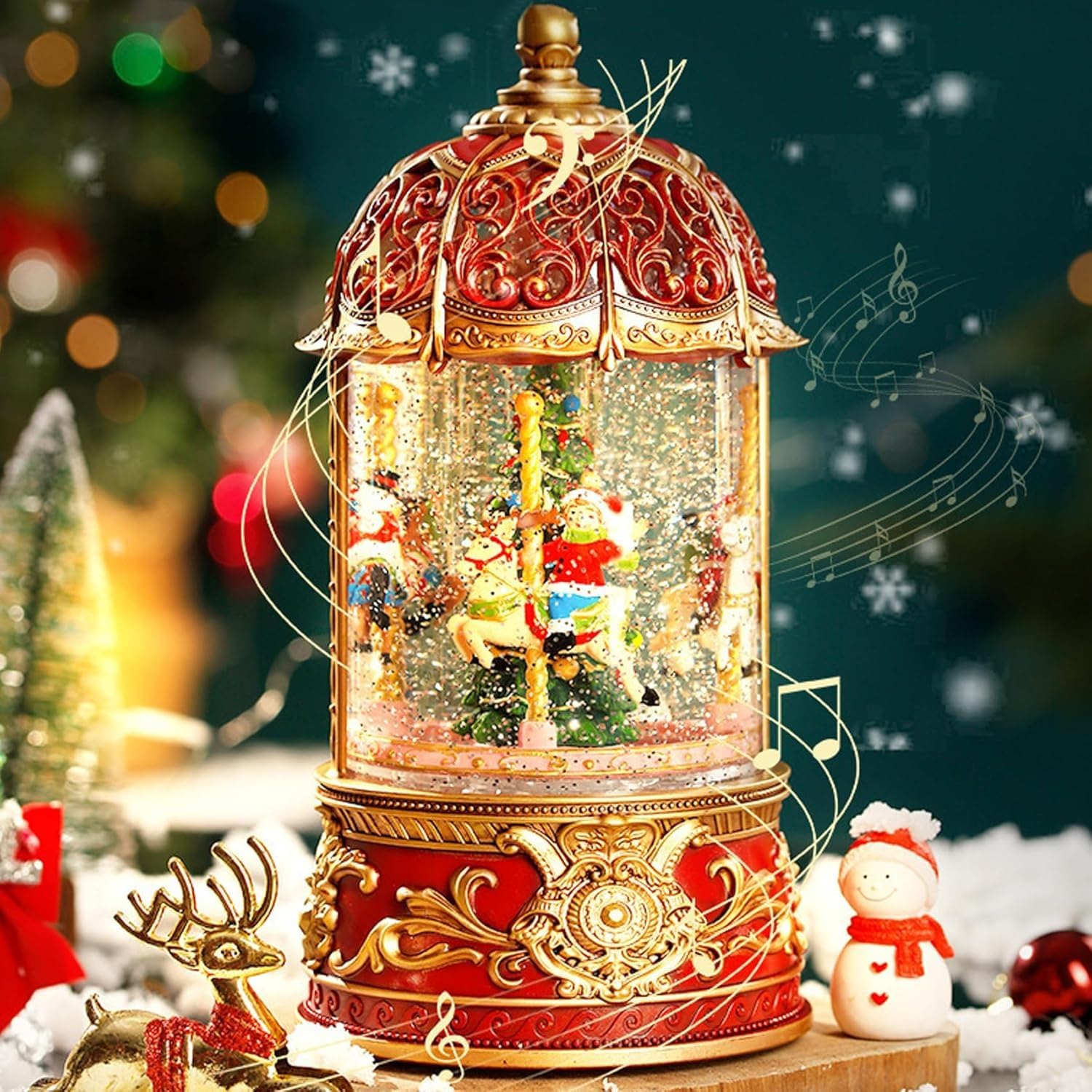 トーマスキンケイドスタジオ キャンディ通りサンタ オルゴール