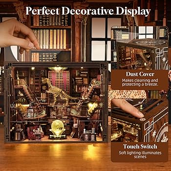 Amazon.com: MiniCity DIY Book Nook Kit for Adults, 3D Wooden