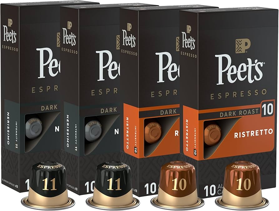 Amazon.com: Peet's Coffee, Dark Roast Espresso Capsules Variety