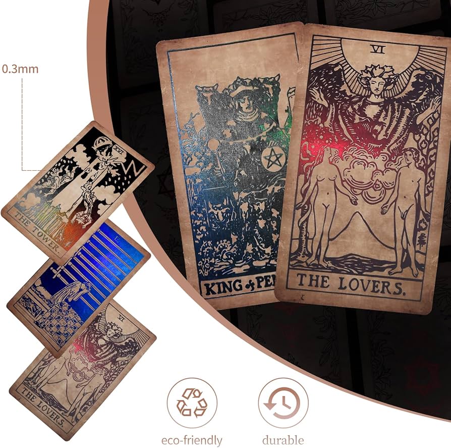 Amazon.co.jp: タロットカード ホログラフィック タロットデッキ