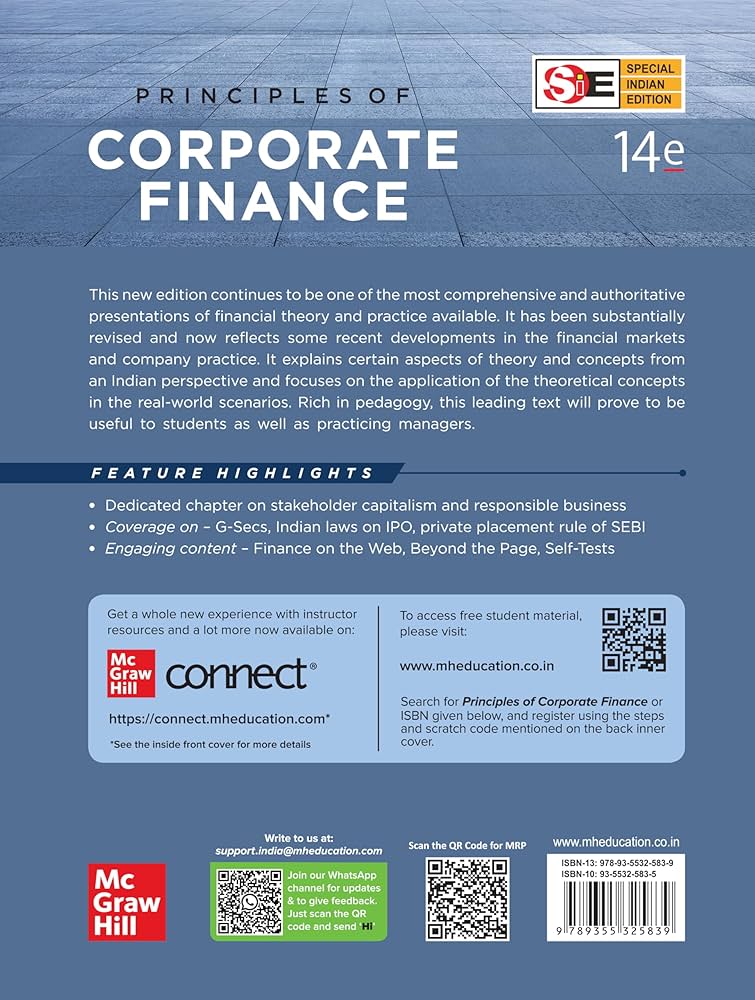 PRINCIPLES OF CORPORATE FINANCE, 14TH EDITION: Richard A. Brealey