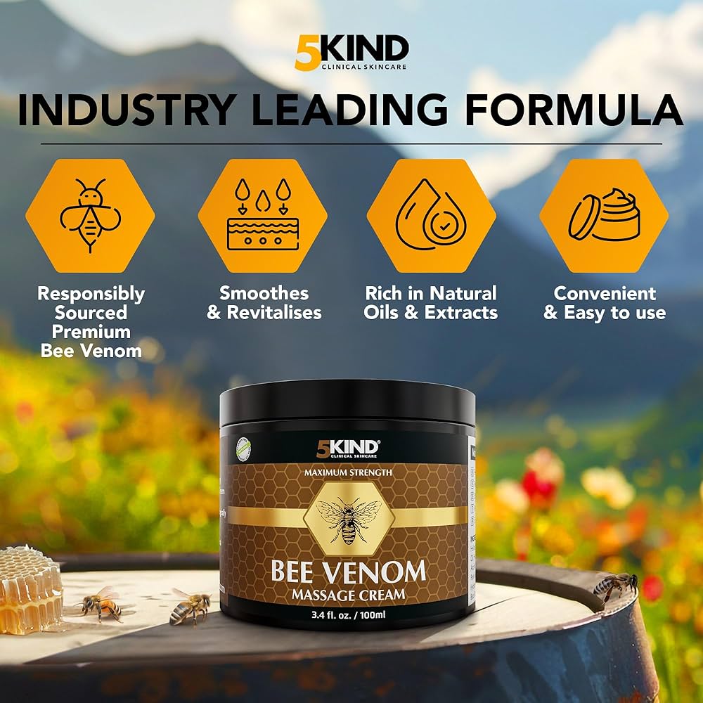 Amazon.com: 5kind Maximum Strength Bee Venom Cream - Naturally