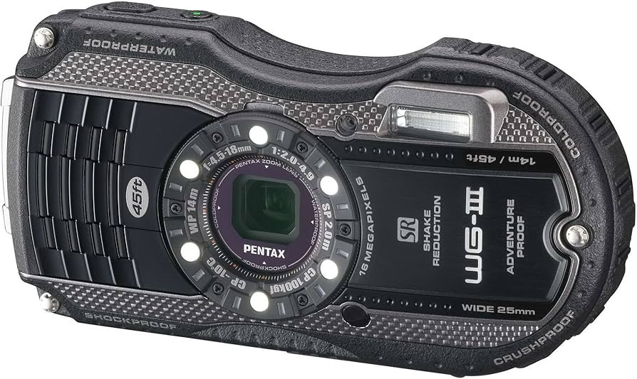 Amazon.com : Pentax Optio WG-3 black 16MP Waterproof Digital