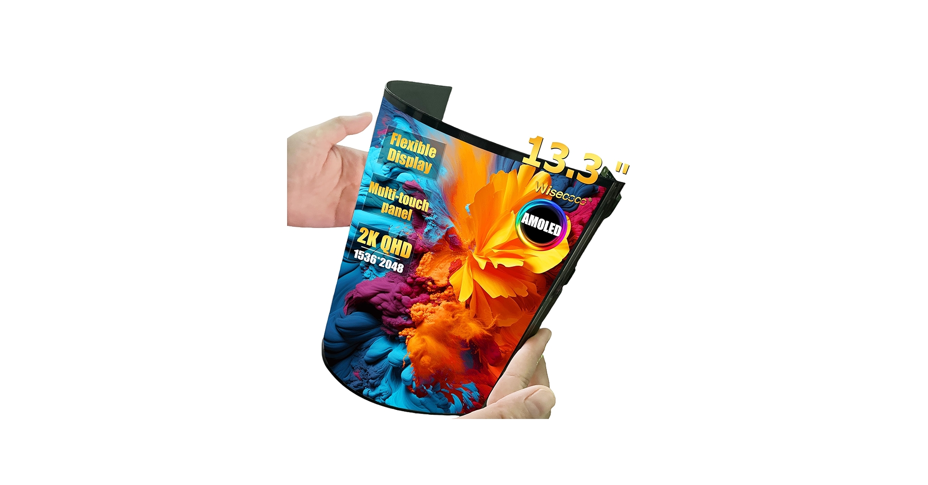 Amazon.co.jp: wisecoco OLED フレキシブルディスプレイ 13.3インチ