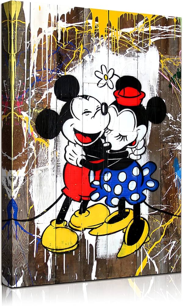 Amazon.co.jp: バンクシー アートパネル Banksy ストリート ディズニー