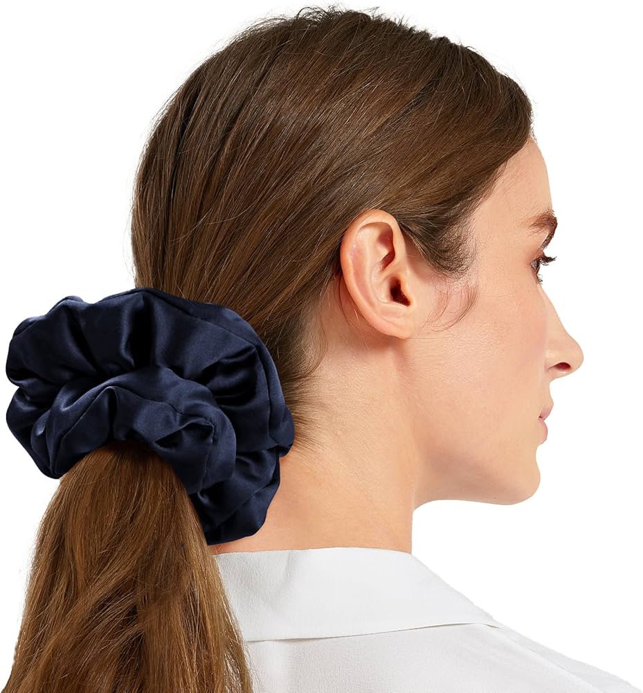Amazon.com : LILYSILK Giant 100% Silk Hair Scrunchy Women Ladies