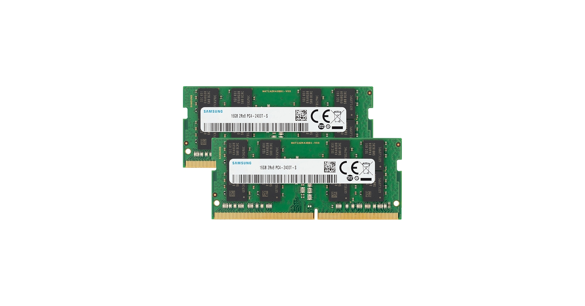 Samsung 32GB (2x16GB) DDR4 2400MHz PC4-19200 (PC4-2400T) CL17