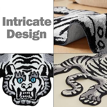 Amazon.com: 5x3.3 ft Tibetan Tiger Area Rug Tufted High Pile