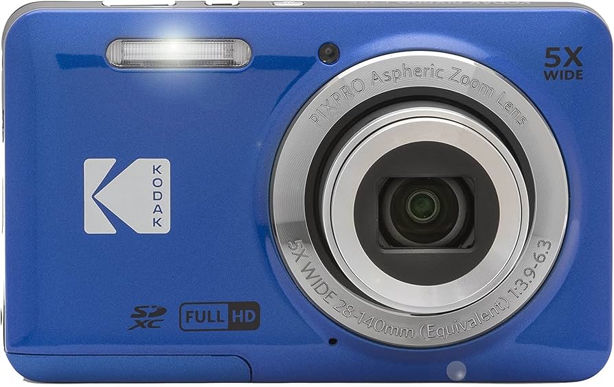 Amazon Canada: Kodak PIXPRO FZ55 Digital Camera (Blue) + Point