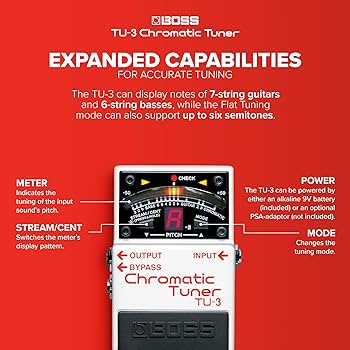 Amazon.com: BOSS TU-3 Chromatic Floor Tuner for Guitar and Bass