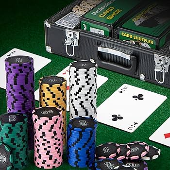 Amazon.com: GYMAX Poker Chips Set, 600 PCS Texas Hold 'em Casino