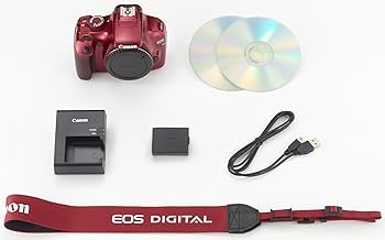 Amazon | Canon デジタル一眼レフカメラ EOS Kiss X50 ボディ レッド