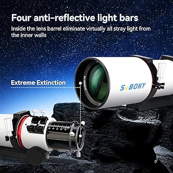 Amazon.com : SVBONY SV550 Telescope, 80ED F6 Triplet Apochromatic