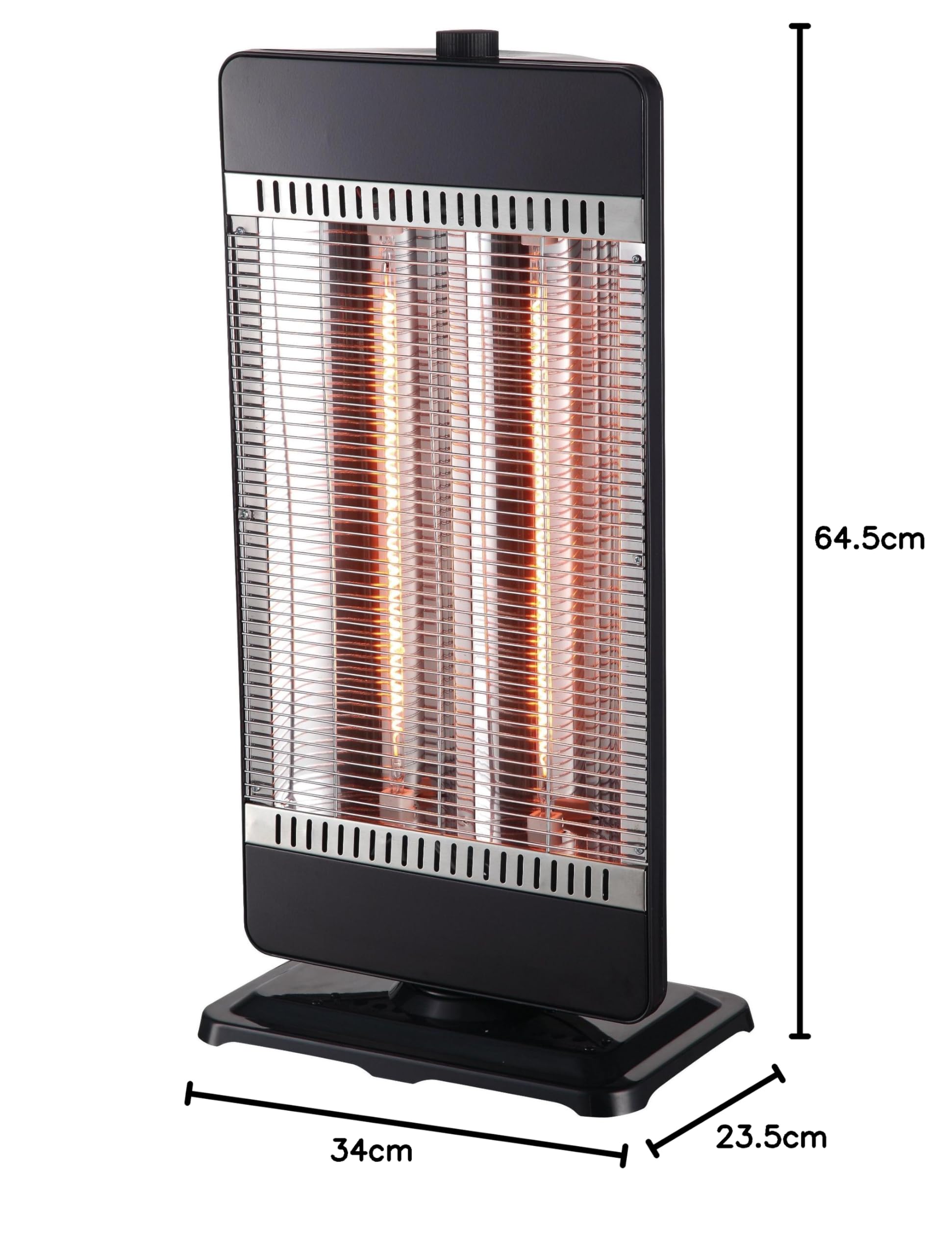 Amazon | TEKNOS テクノス カーボンヒーター CHM-4531 ブラック