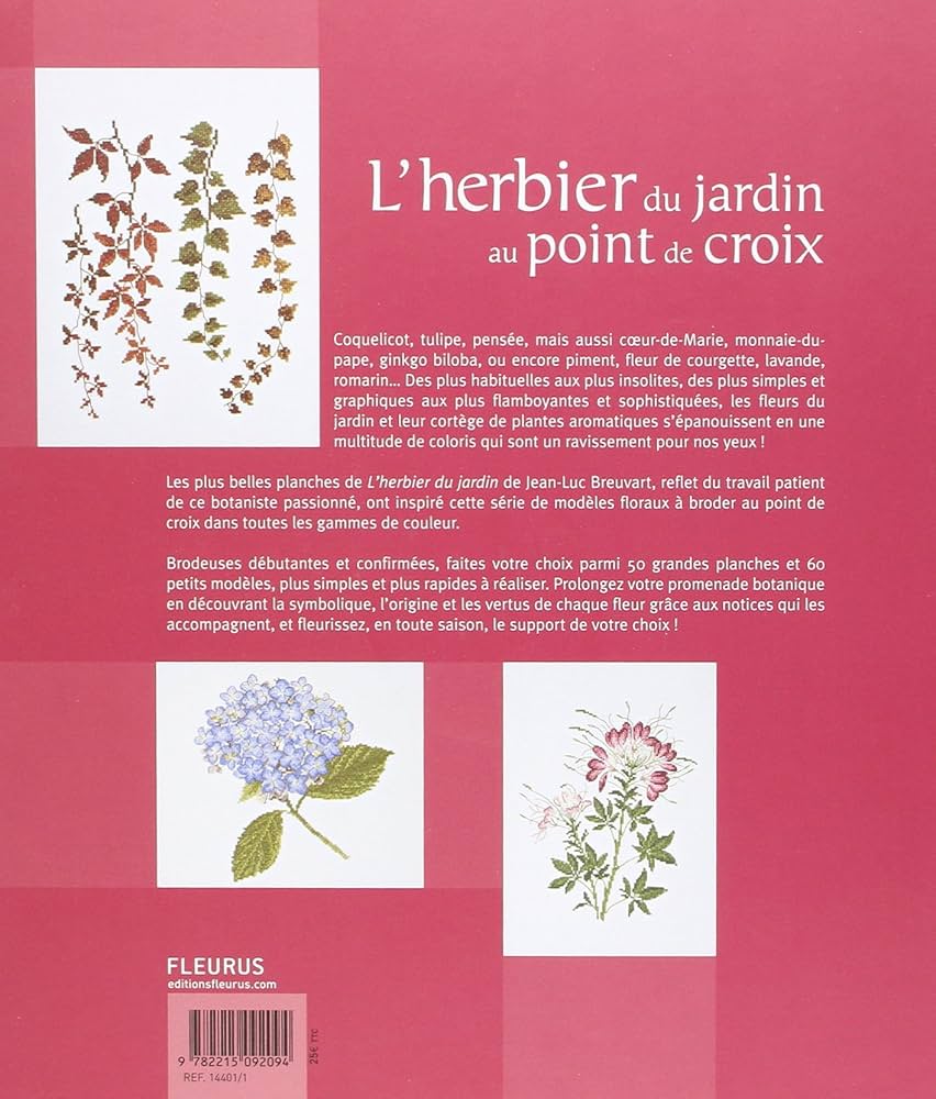Amazon.co.jp: FLEURUS 「Lherbier du jardin au point de croix