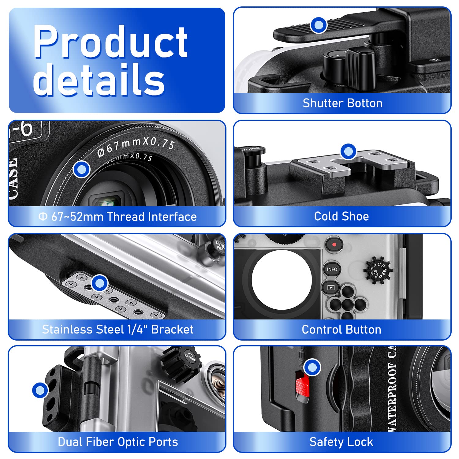 Amazon | Seafrogs 水中カメラハウジング オリンパス TG-6用