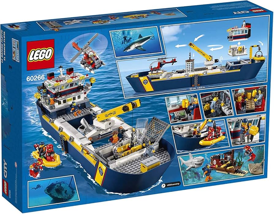 Amazon.com: LEGO City Ocean Exploration Ship 60266, Toy