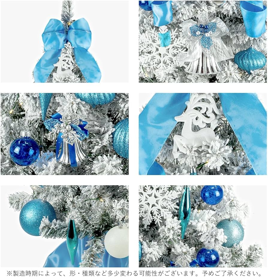 Amazon | クリスマス屋 クリスマスツリー 120cm 雪 白 セツトツリー