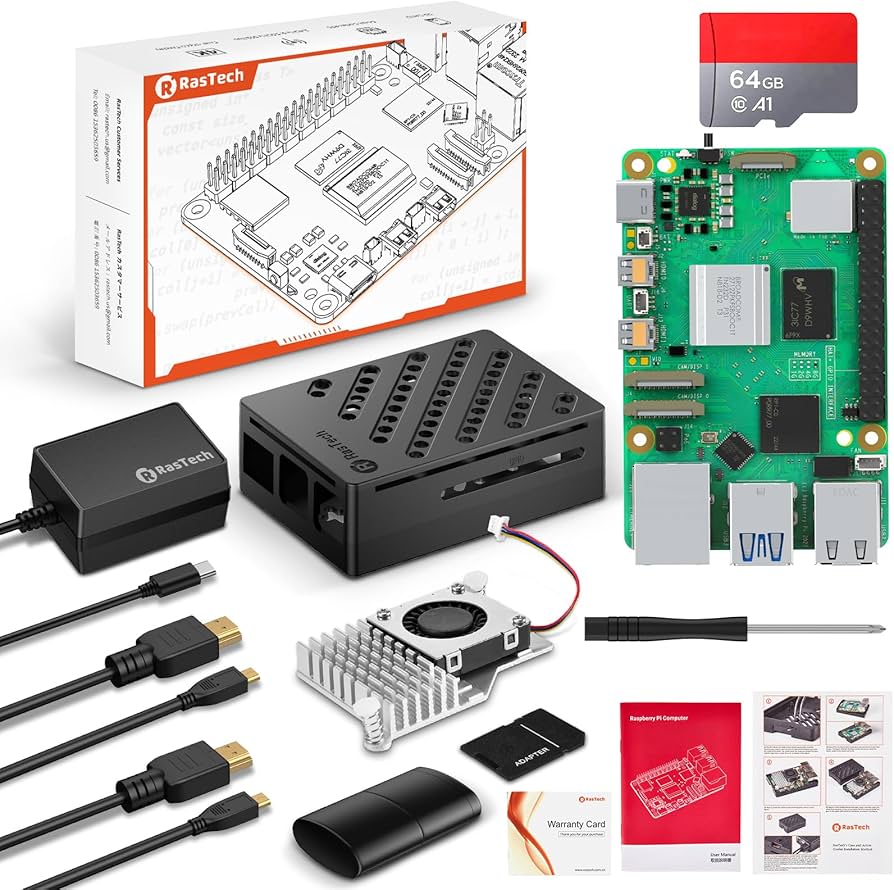 Amazon.co.jp: RasTech Raspberry Pi 5 8GB セット Raspberry Pi 5 8gb