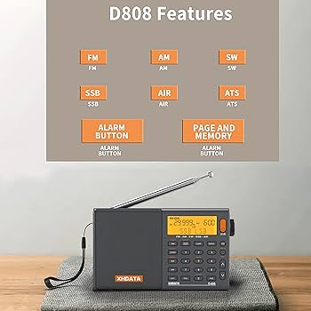 Amazon.co.jp: XHDATA D-808 ポータブルラジオ FM AM SW LW ワイドFM