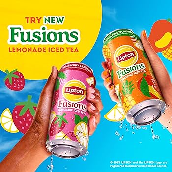 Amazon.com: Lipton Fusions, Strawberry Lemonade & Iced Tea, 16 Fl