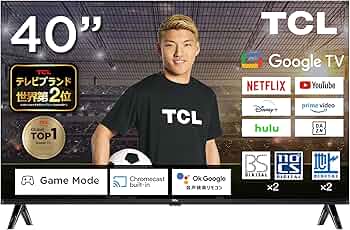 Amazon | TCL テレビ 40型 40インチ スマートテレビ Google TV Dolby W