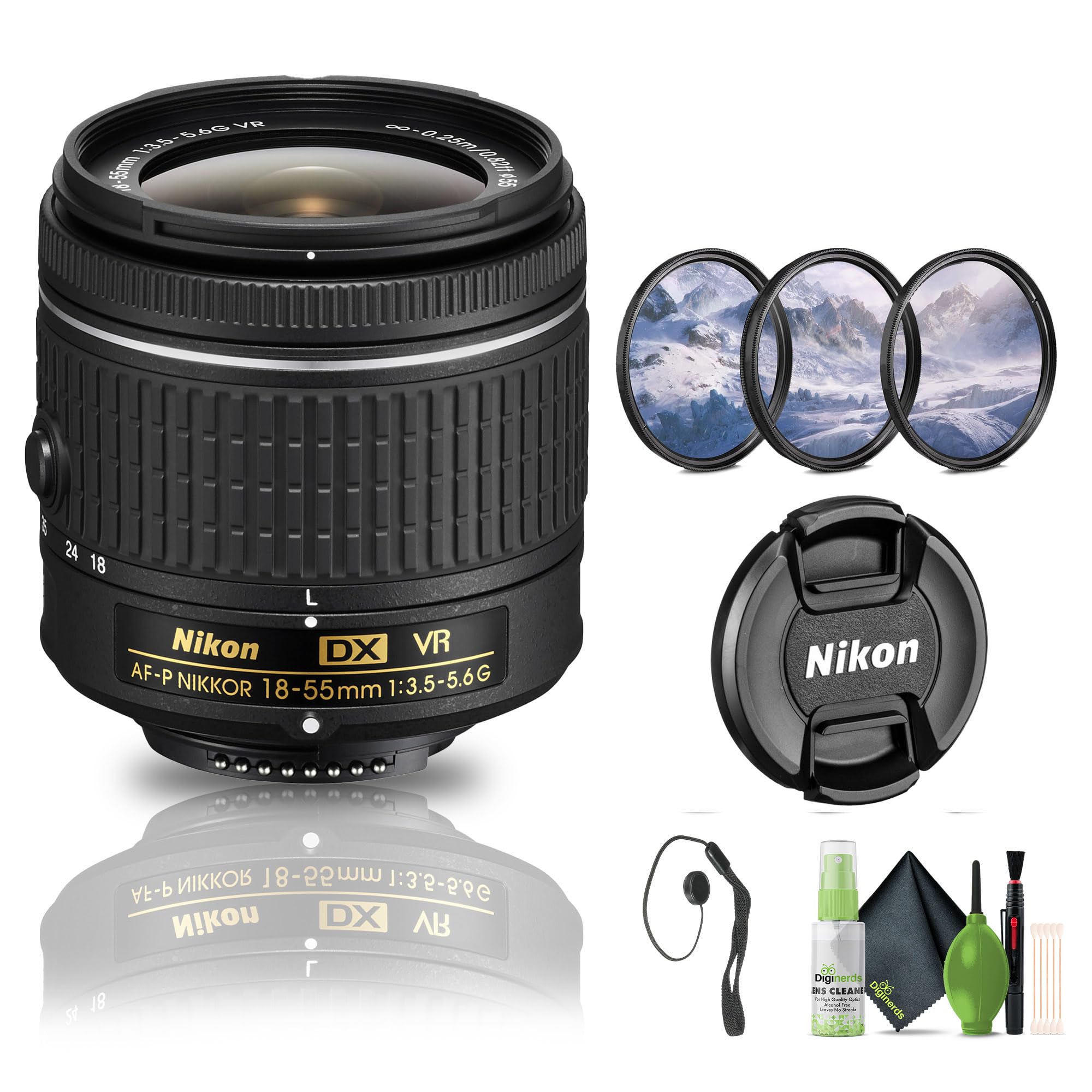 Amazon.com : Nikon AF-P DX NIKKOR 18-55mm f/3.5-5.6G VR Lens