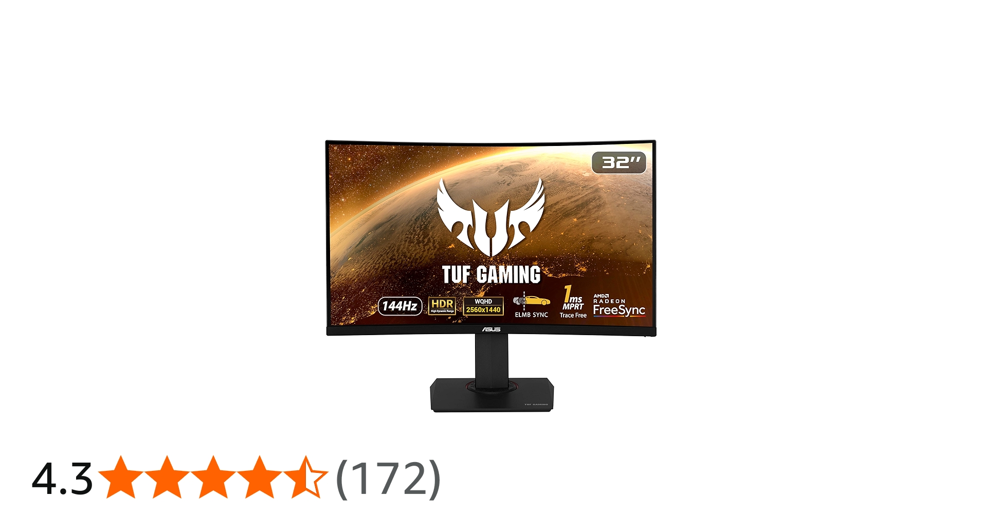 Amazon.co.jp: ASUS TUF Gaming VG32VQ 31.5-in. Curved Gaming