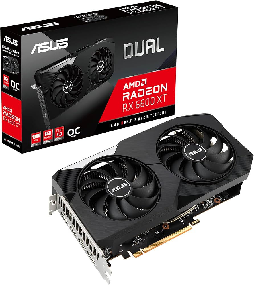 Amazon | ASUS Dual Radeon RX 6600 XT 搭載ビデオカード OC Edition