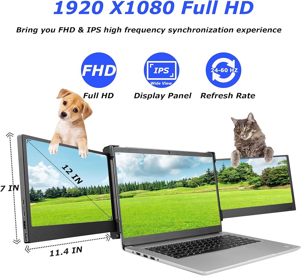 Amazon.co.jp: OFIYAA P2 12インチ ディスプレイ トリプルポータブル