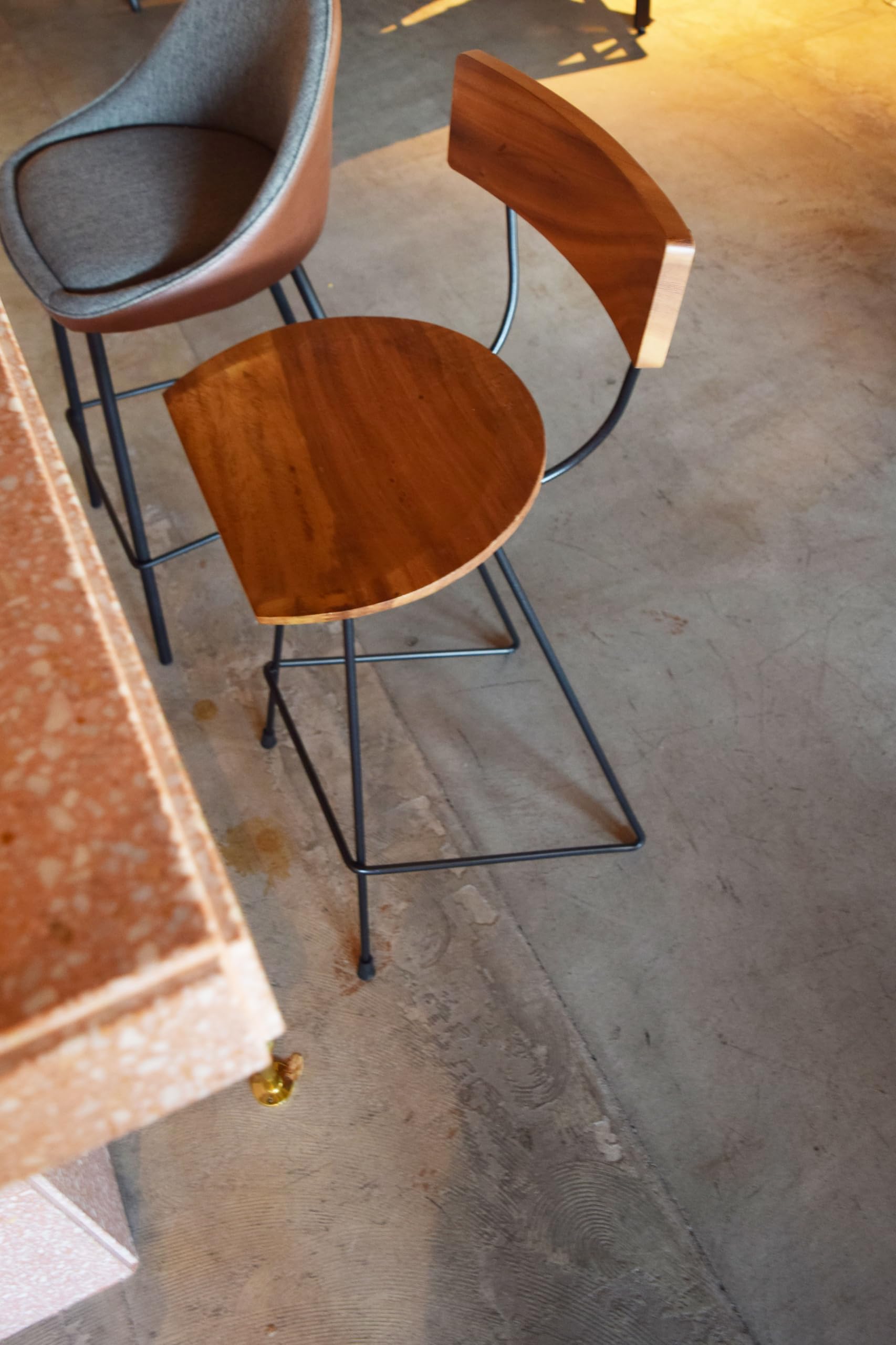 Amazon｜東谷 AZUMAYA ジェラルド ウッドカウンターチェア ブラウン JW