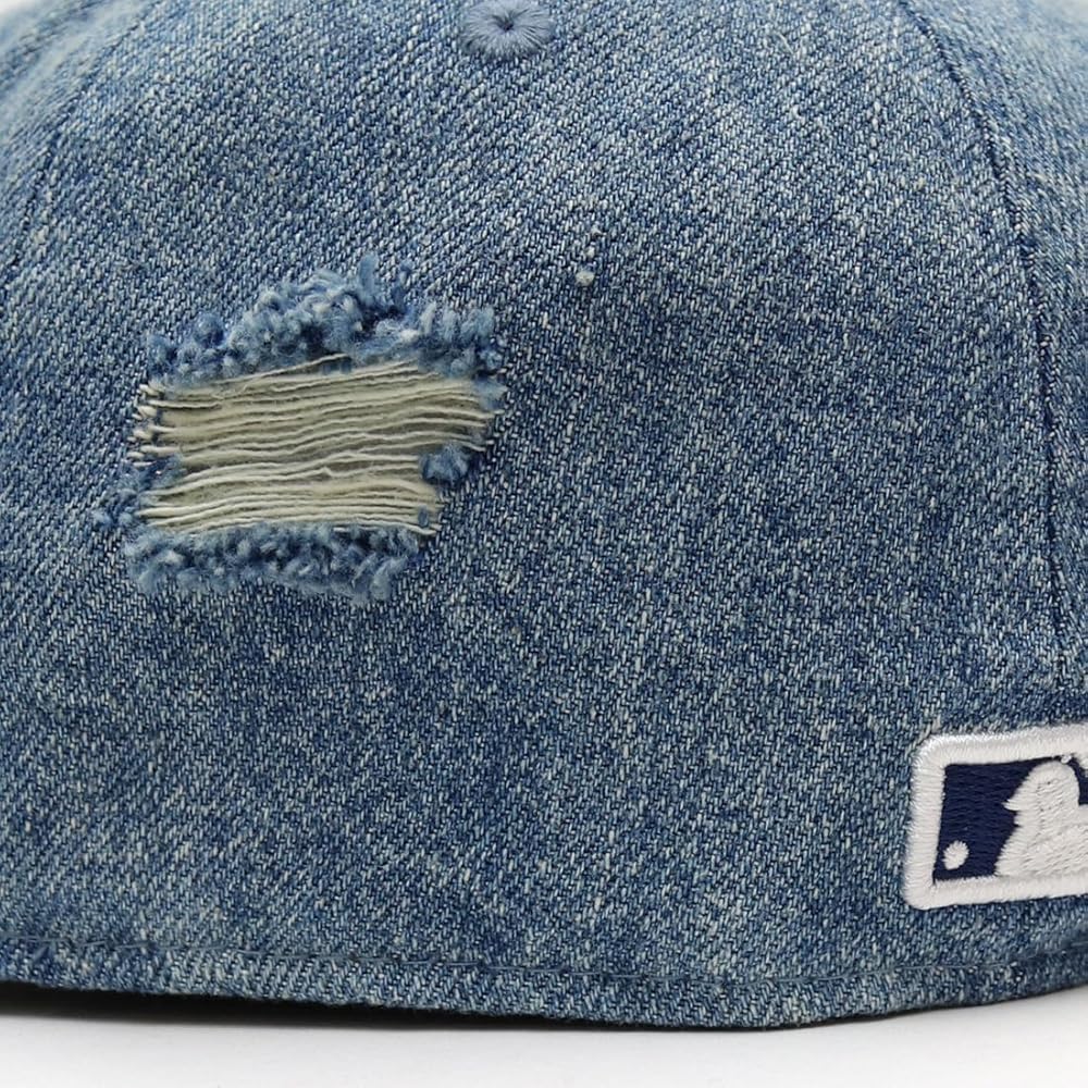 Amazon | [ニューエラ] 59FIFTY Damaged Denim ロサンゼルス