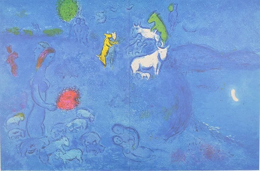 Amazon | マルク シャガール 『春【ダフニスとクロエ】』 絵画 1977年