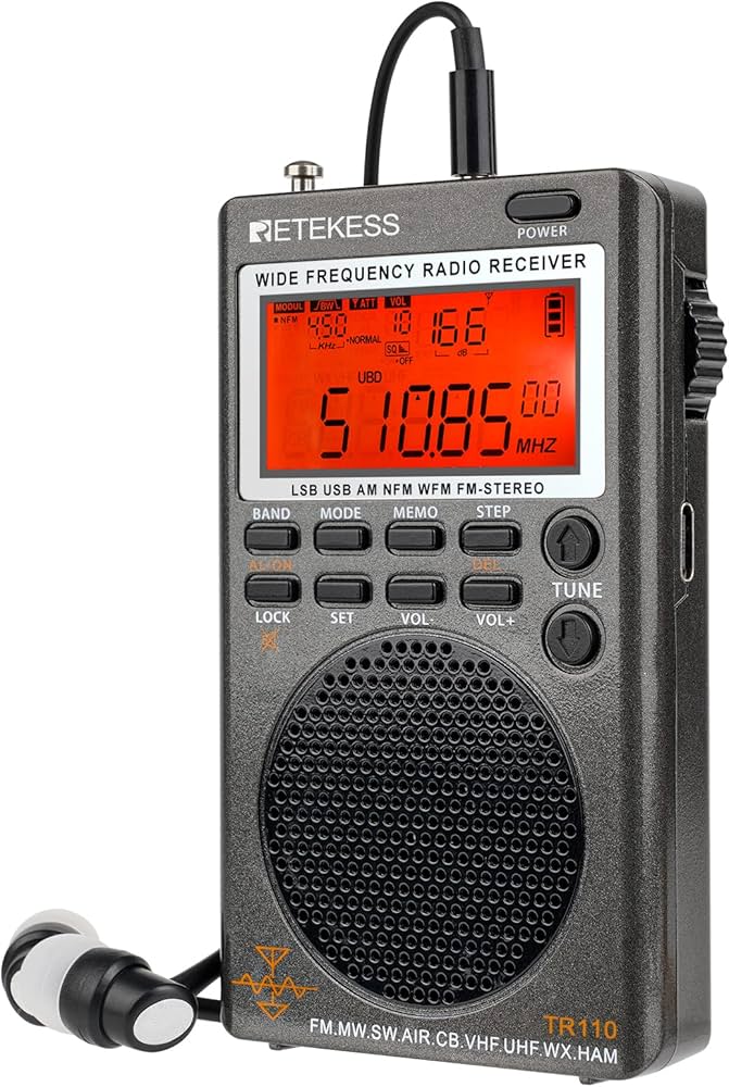 Amazon.co.jp: Retekess TR110 Radio, BCL Radio, For Amateur Radio