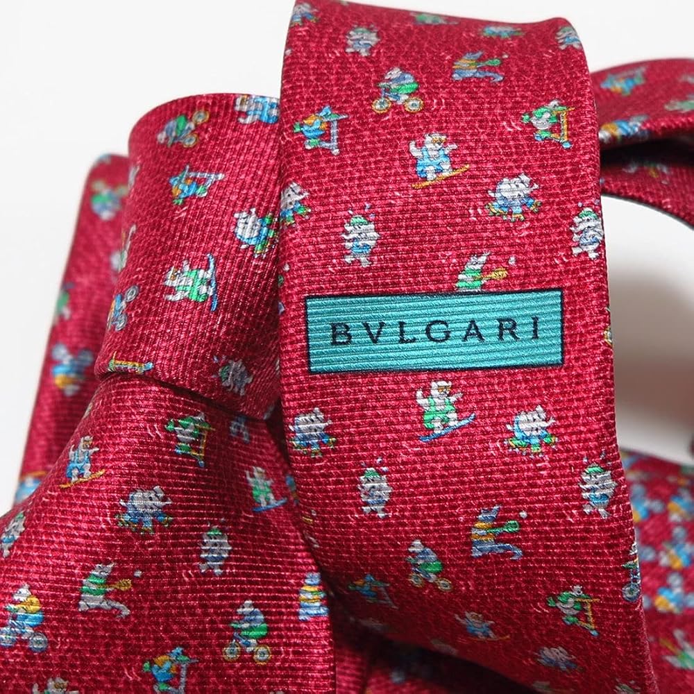 日本製ダブルスーツ× BVLGARI ドット柄シルクタイ クラシック