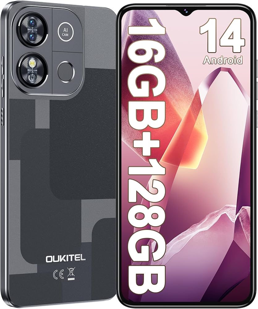 OUKITEL C57 Pro SIM-Free & Unlocked Mobile Phones, 16GB+128GB/1TB