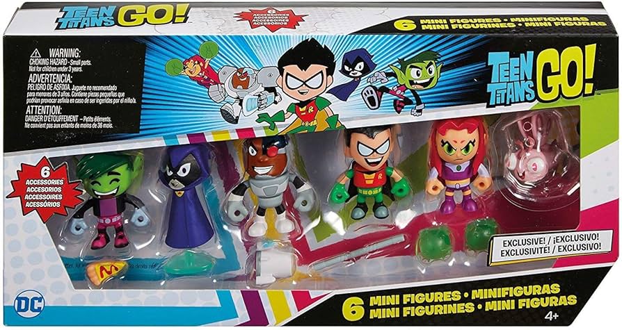 Amazon.co.jp: Teen Titans Go! Mini Figure, 6-Pack : おもちゃ