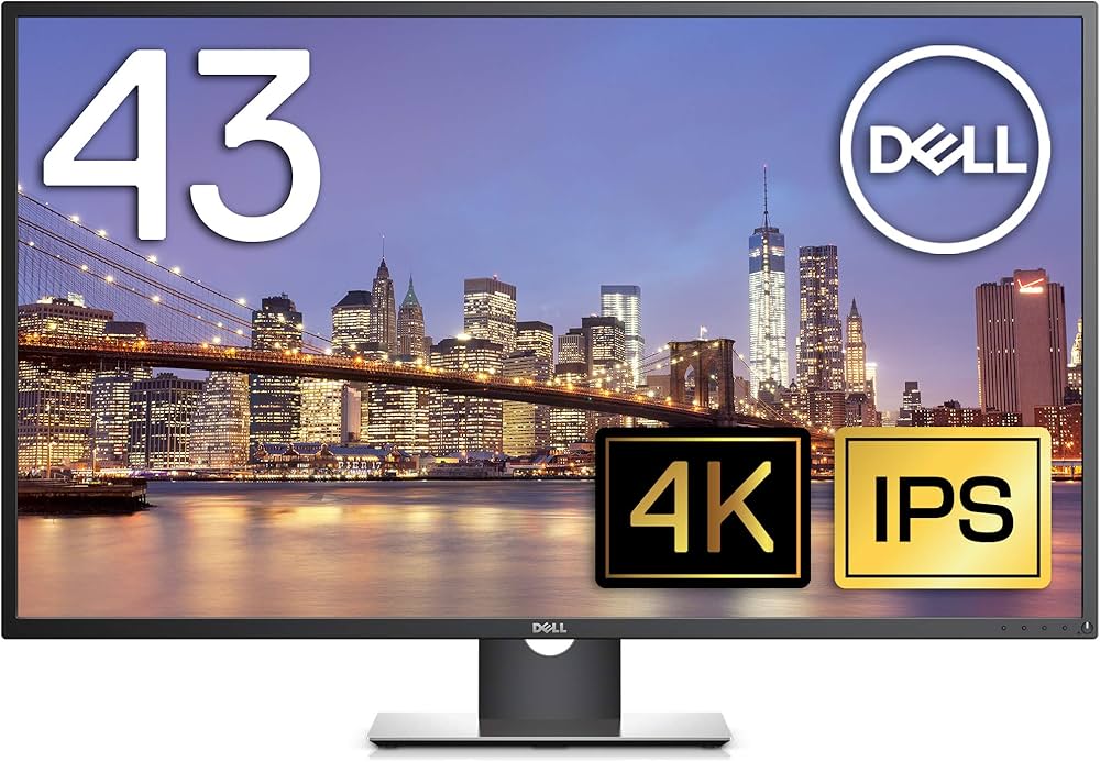 Amazon.co.jp: Dell 4Kモニター 43インチ P4317Q(3年間無輝点交換保証