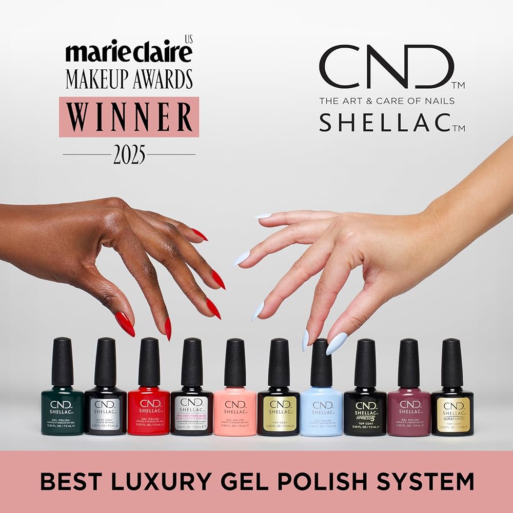 Amazon.com: CND Shellac Gel Nail Polish, Long-lasting Nail Paint