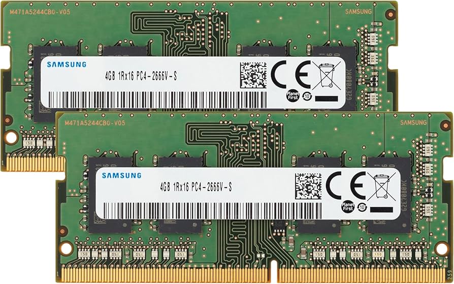 Samsung 8GB (2x4GB) DDR4 2666MHz PC4-21300 (PC4-2666V) CL19 SODIMM
