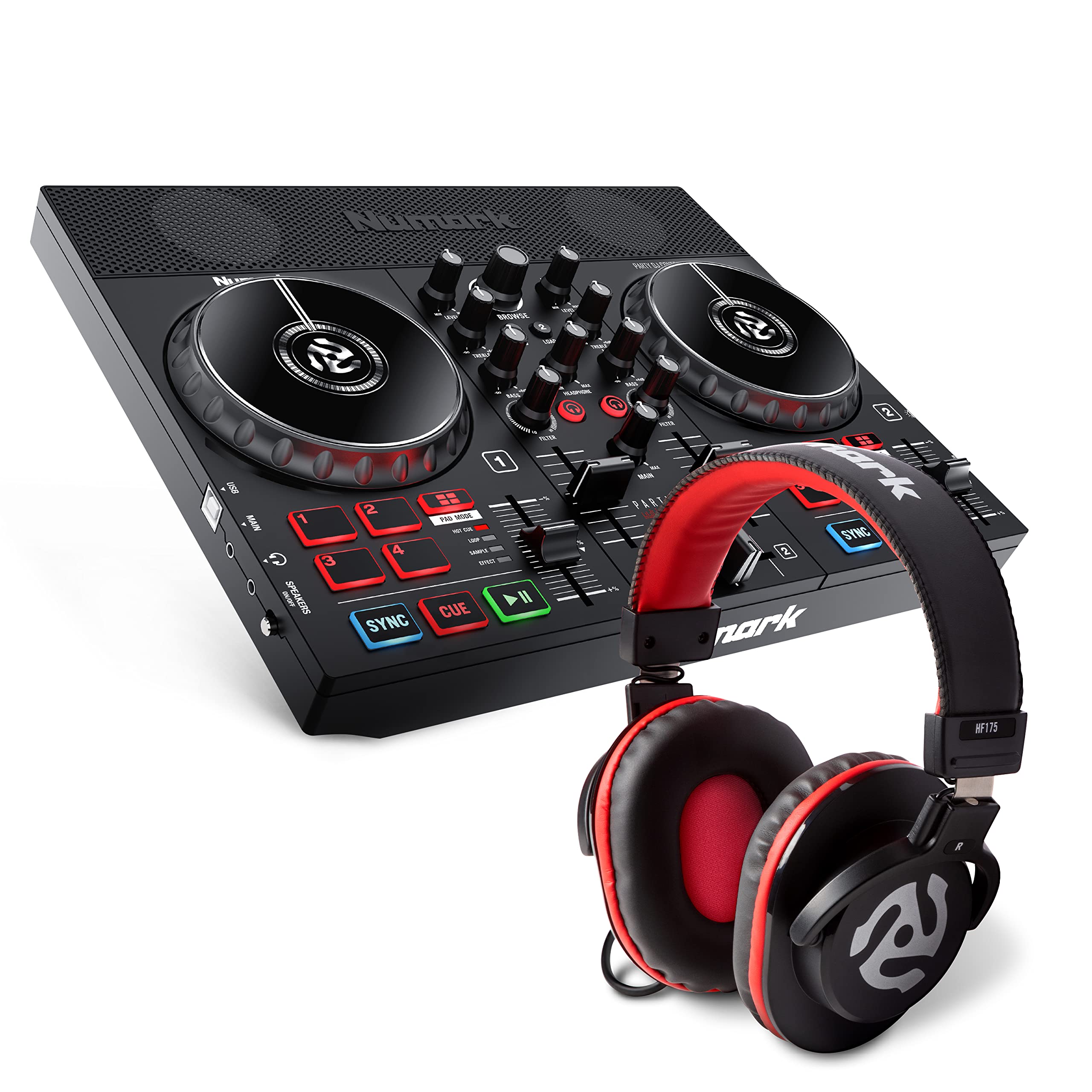 Amazon.co.jp: Numark 初心者向け スピーカー内蔵DJコントローラー と